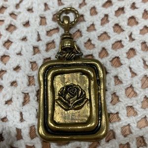 Waxing poetic open your heart charm pendent retired
